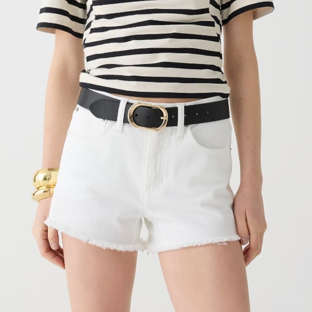 J. Crew Women's Size 30 White Relaxed Denim Shorts